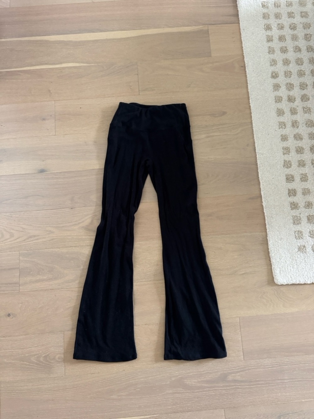 Viral sold out Layere Black Flare Legging Organic Cotton